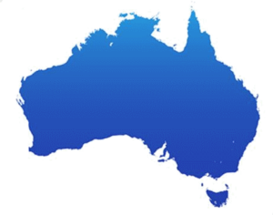 Australia map graphic